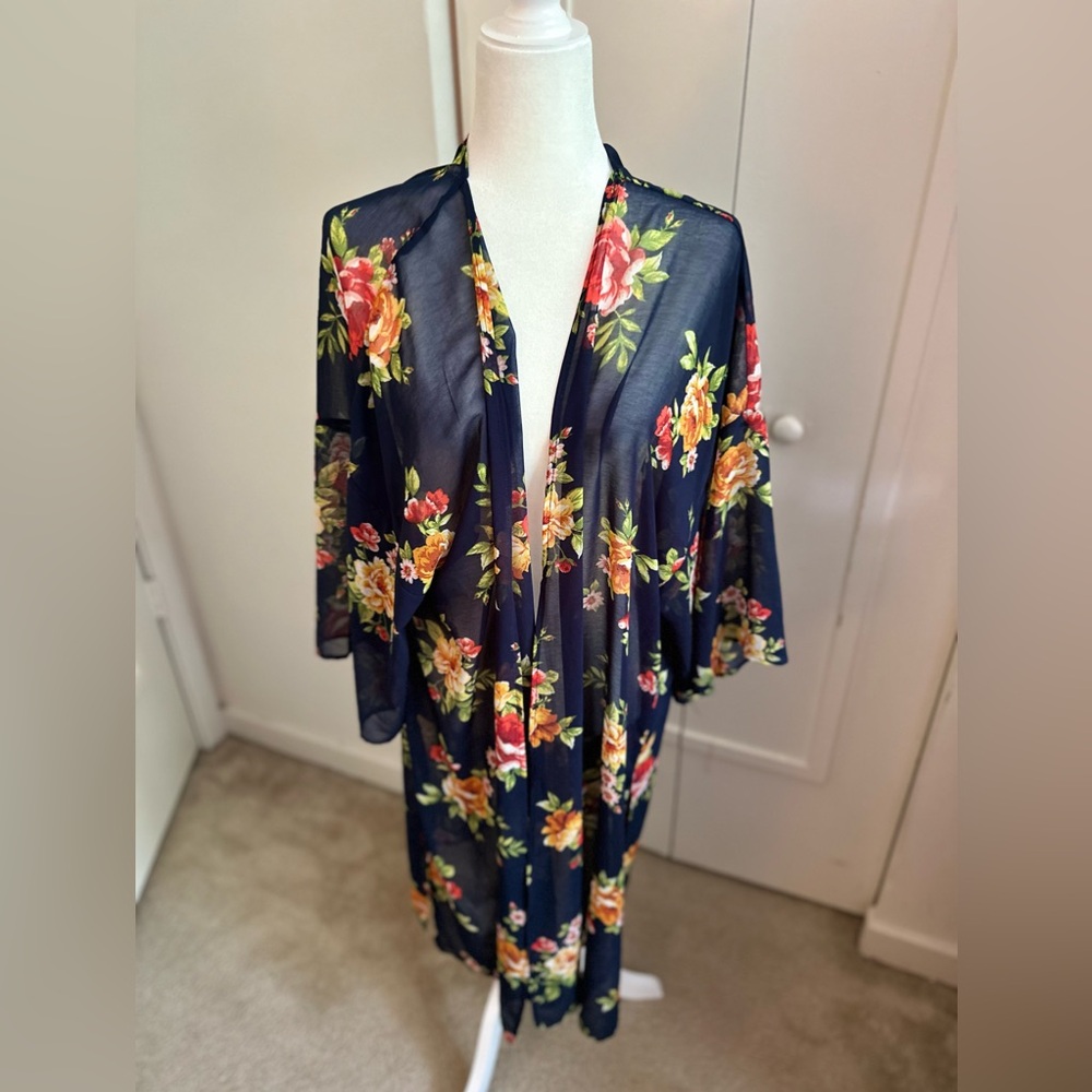 Ambiance floral beach cover up- 2XL NWOT